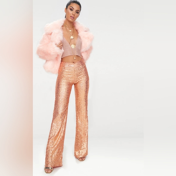 💖 Host Pick 💖 Escada | Sequin and Bead Embellished Silk Pants - Picture 13 of 15